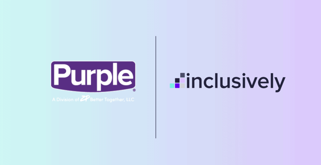 Purple Communications and Inclusively logo