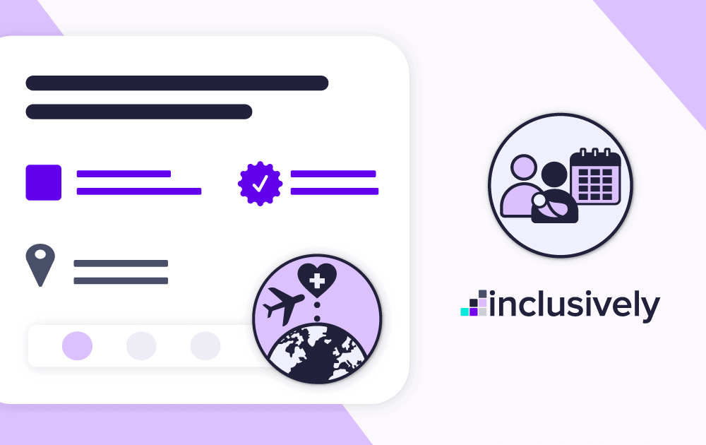 Employer profile badges, graphics of plan and people profiles