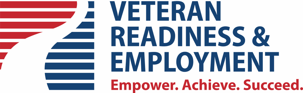 Veteran Readiness & Employment, empower, achieve, succeed, logo