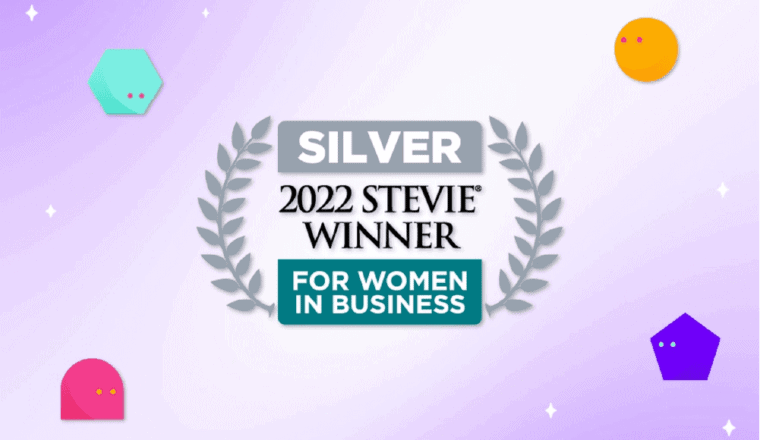 Silver 2022 Stevie' Winner for women in business