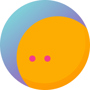 Yellow geometric circle
