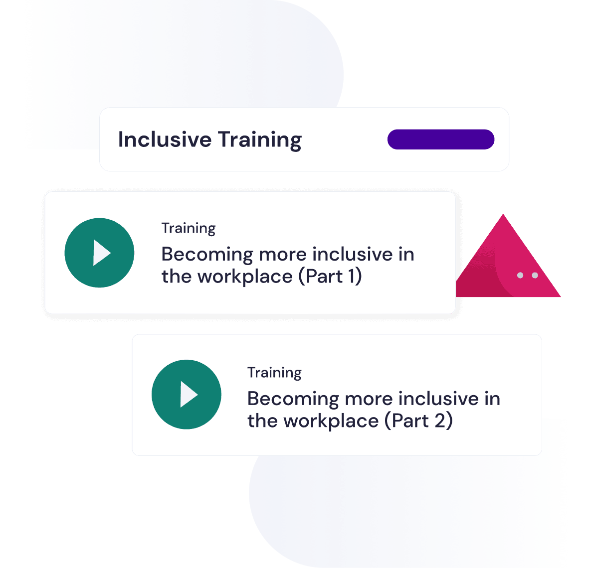 Illustration showing inclusive training sessions for employees